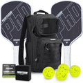 Two PHD Raw Carbon Fiber Pickleball Paddles Bundle - Tournament Ready