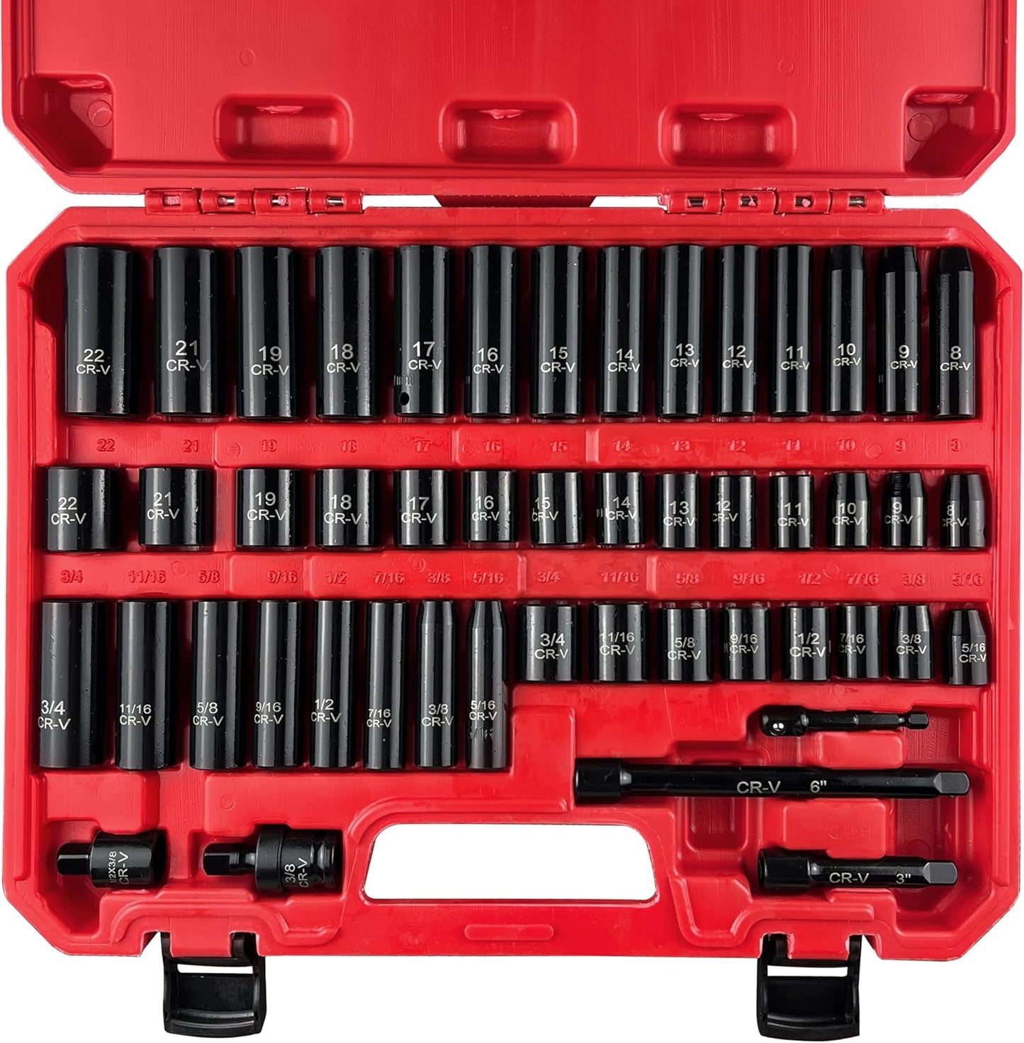 49PCS 3/8 Impact Socket Set for Mechanics and DIY Enthusiasts