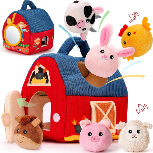 Hahaland Baby Toys for 6-12 Months - Sensory Farm Fun