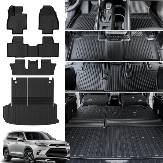 Custom Fit Floor Mats Cargo Mat for 2024 2025 2026 Grand Highlander