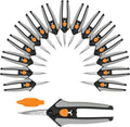 Fiskars 15pc Micro-Tip Pruning Snip Set - Precision Trimming for Small