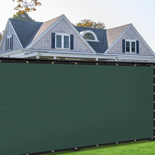 7ft x 122ft Custom Green Privacy Screen Fence Cover for Outdoor Use