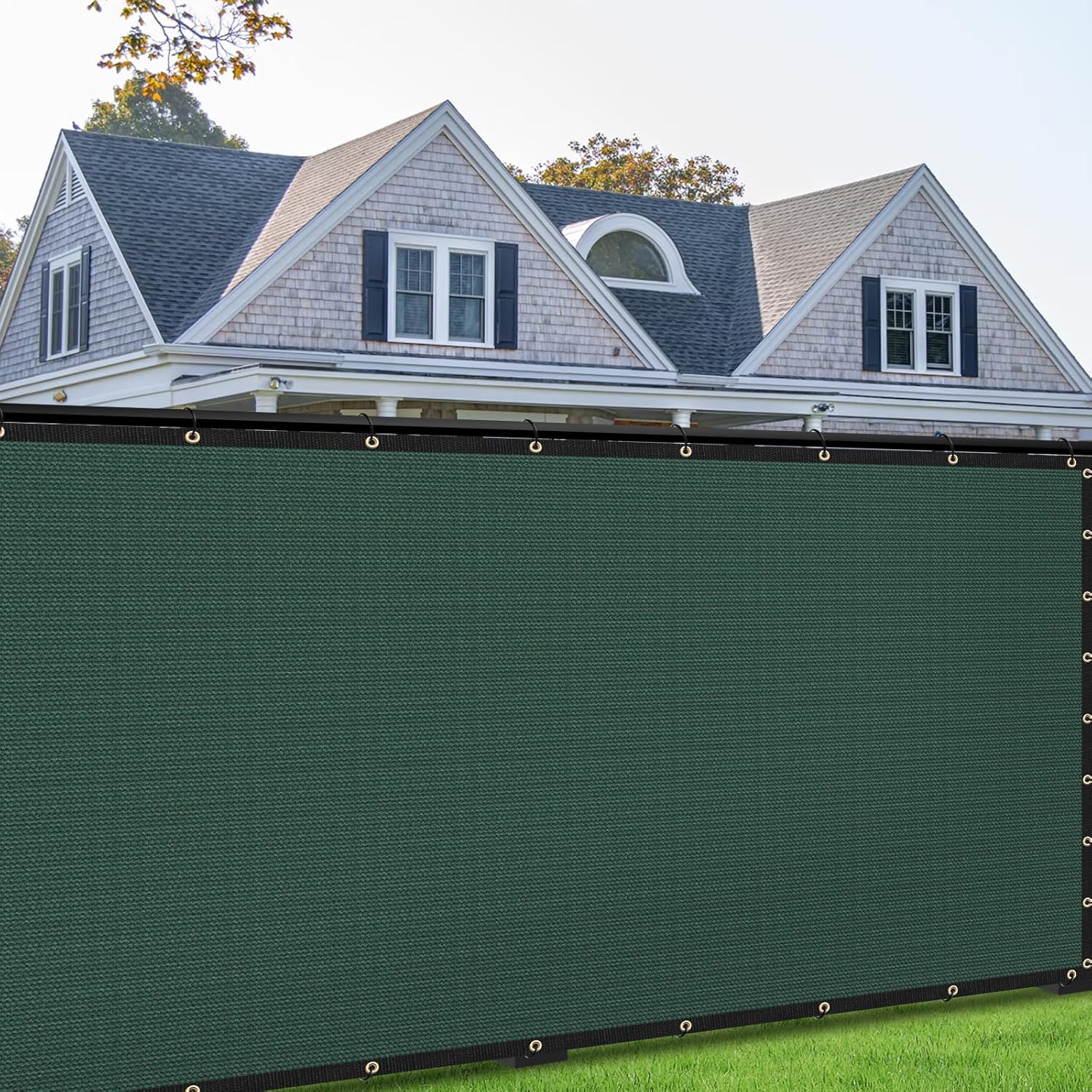 8ft x 249ft Custom Green Privacy Screen Fence Cover for Outdoors