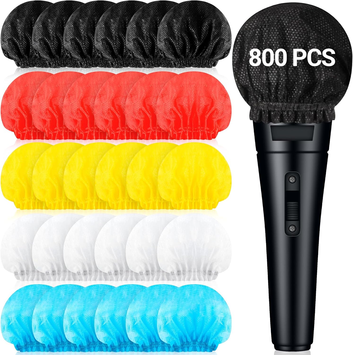 800 Pcs Disposable Microphone Covers for Karaoke and Studio Use