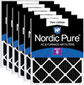 Nordic Pure 16x20x1 Pure Carbon Pleated Odor Reduction Filters - 6