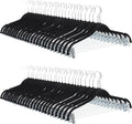 Non-Slip Velvet Skirt Hangers with Clips for Organized Closets