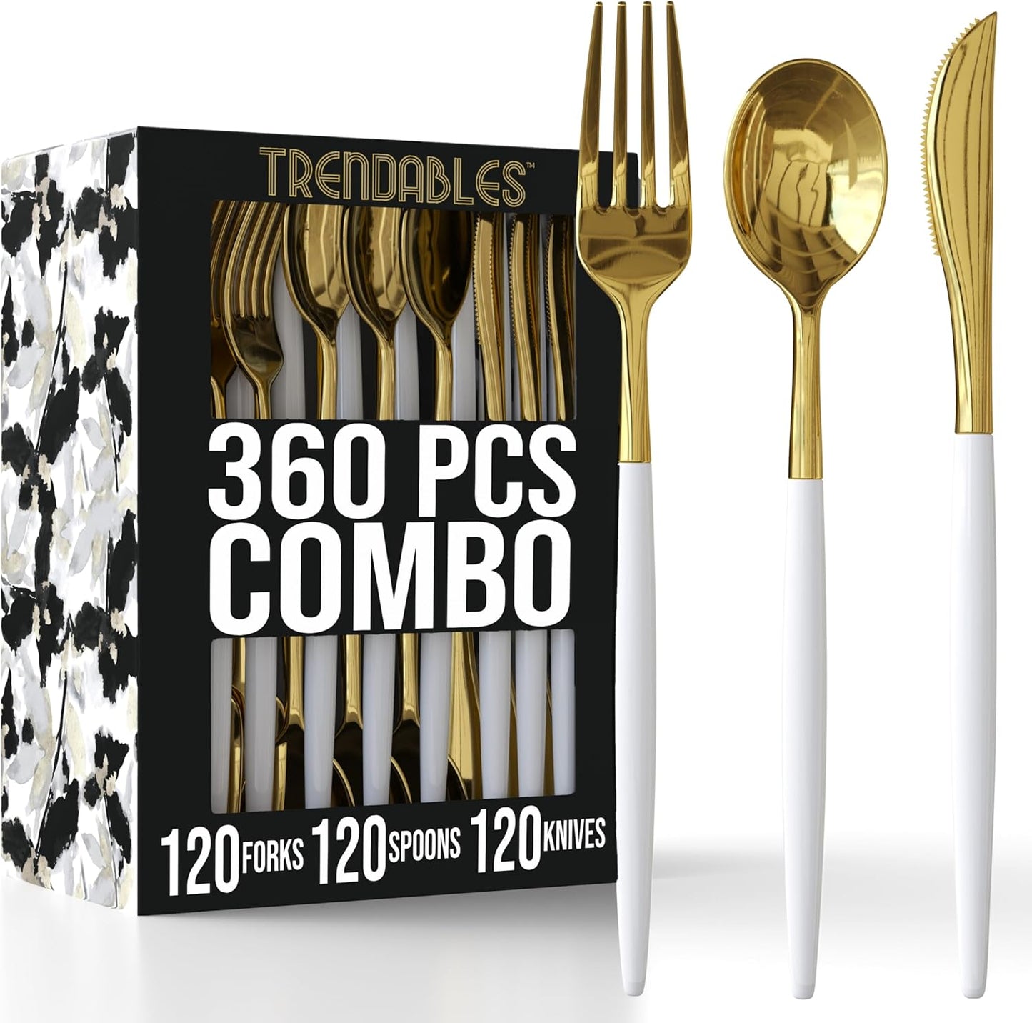 Trendables 360 Pack Disposable Silverware Set for Any Occasion
