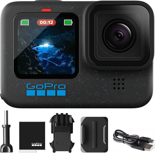 GoPro Hero12 Black Waterproof Action Camera with 5.3K Video
