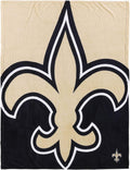 FOCO NFL Team Logo 60 in x 50 in Supreme Slumber Plush Throw - Soft