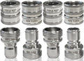 Essential Washer 34 Stainless Steel Garden Hose Quick Connect Fittings