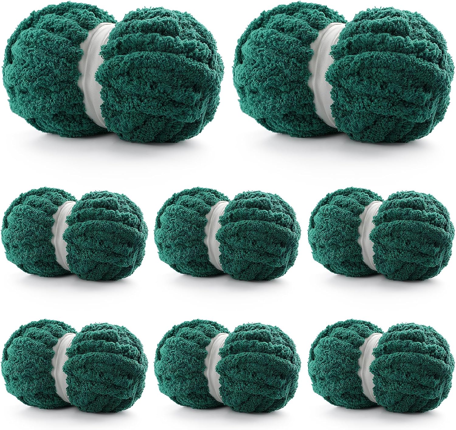 8 Pack Chunky Yarn for Hand Knitting - Soft Chenille Yarn