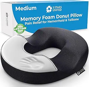 Donut Pillow for Tailbone Pain Relief and Comfort Support