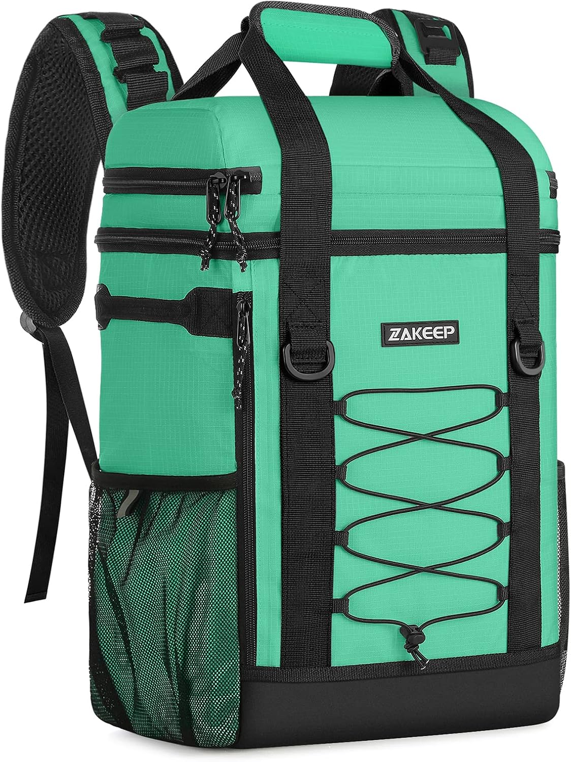 Cooler Backpack for 36 Cans with Padded Handle and Mesh Pocket