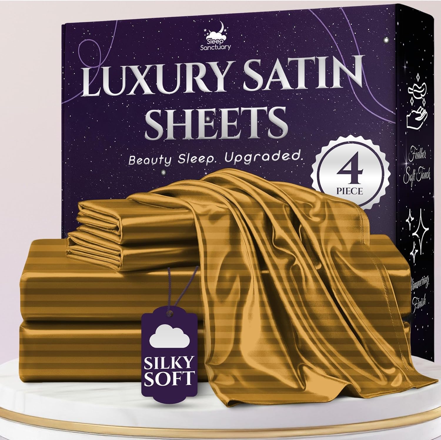 Satin Sheets Queen Size Set for Luxurious Sleep Experience