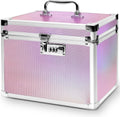 Medication Combination Lock Box with Code - Portable Iridescent Safe