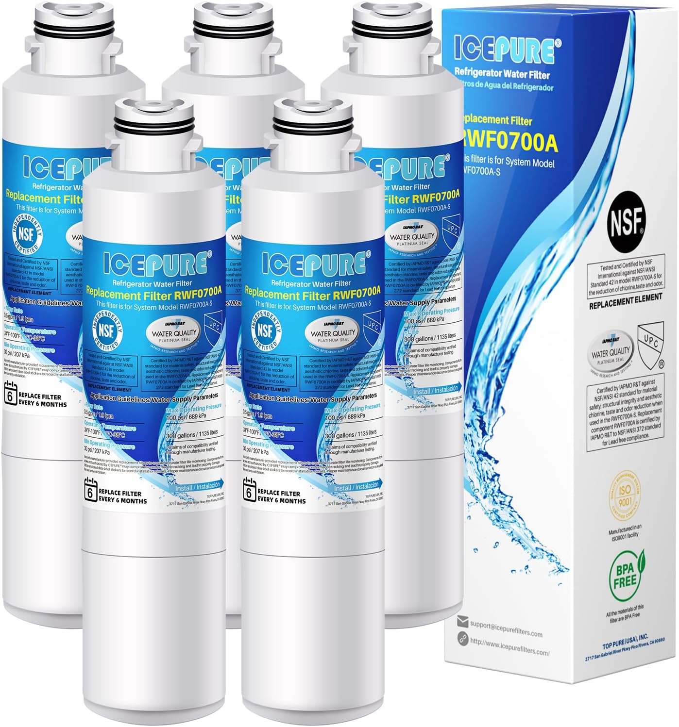 ICEPURE DA29-00020B Water Filter Replacement for Samsung Models
