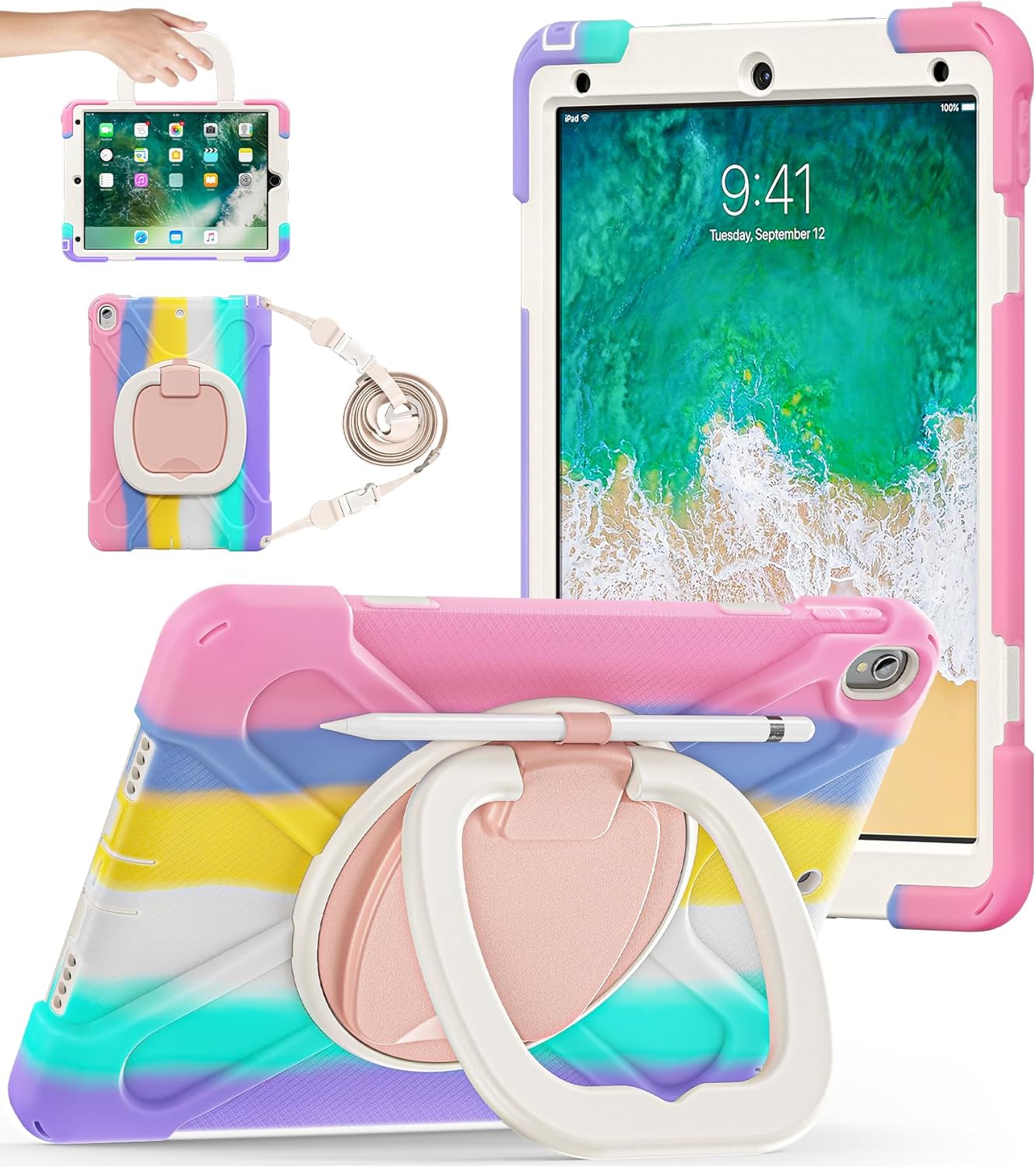 Rugged Heavy Duty iPad Air 3rd Gen Case with 360 Stand