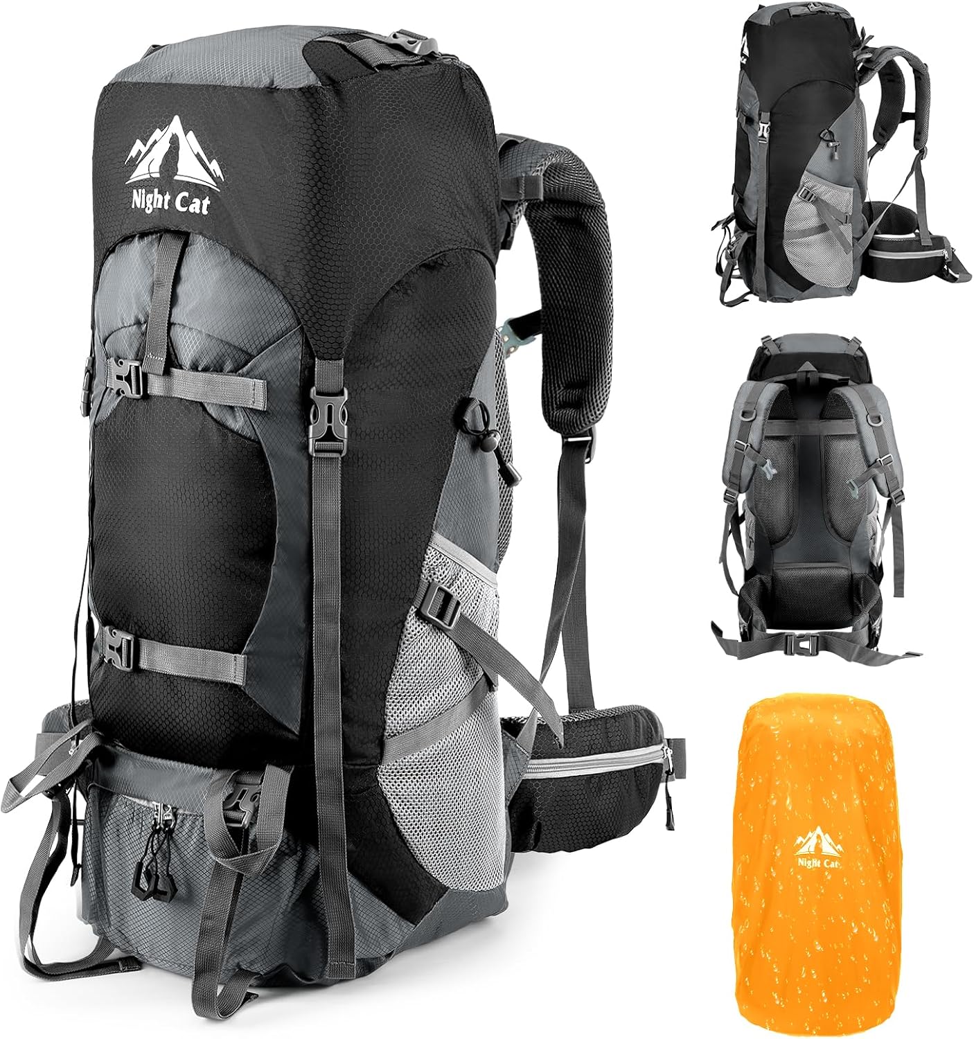 90L Lightweight Hiking Backpack for Camping and Mountaineering