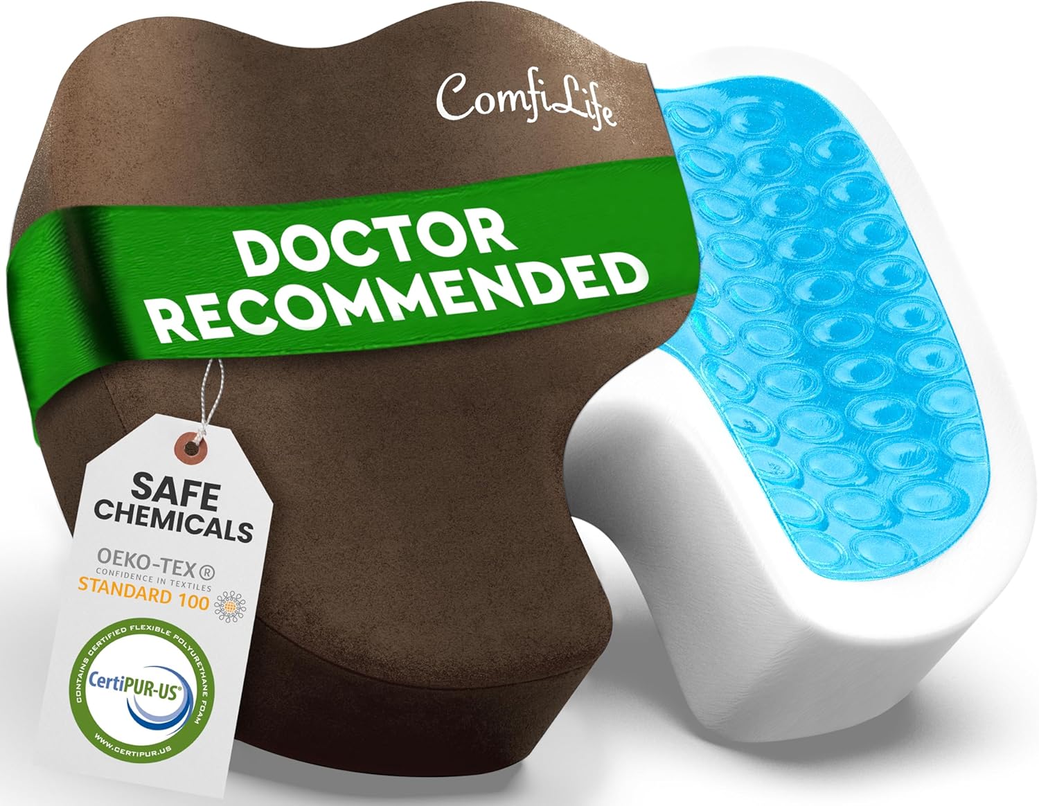 Doctor Recommended Gel Seat Cushion for Pain Relief