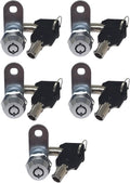 Admiral Locks Tubular Cam Lock Pack of 5 - Keyed Alike Chrome