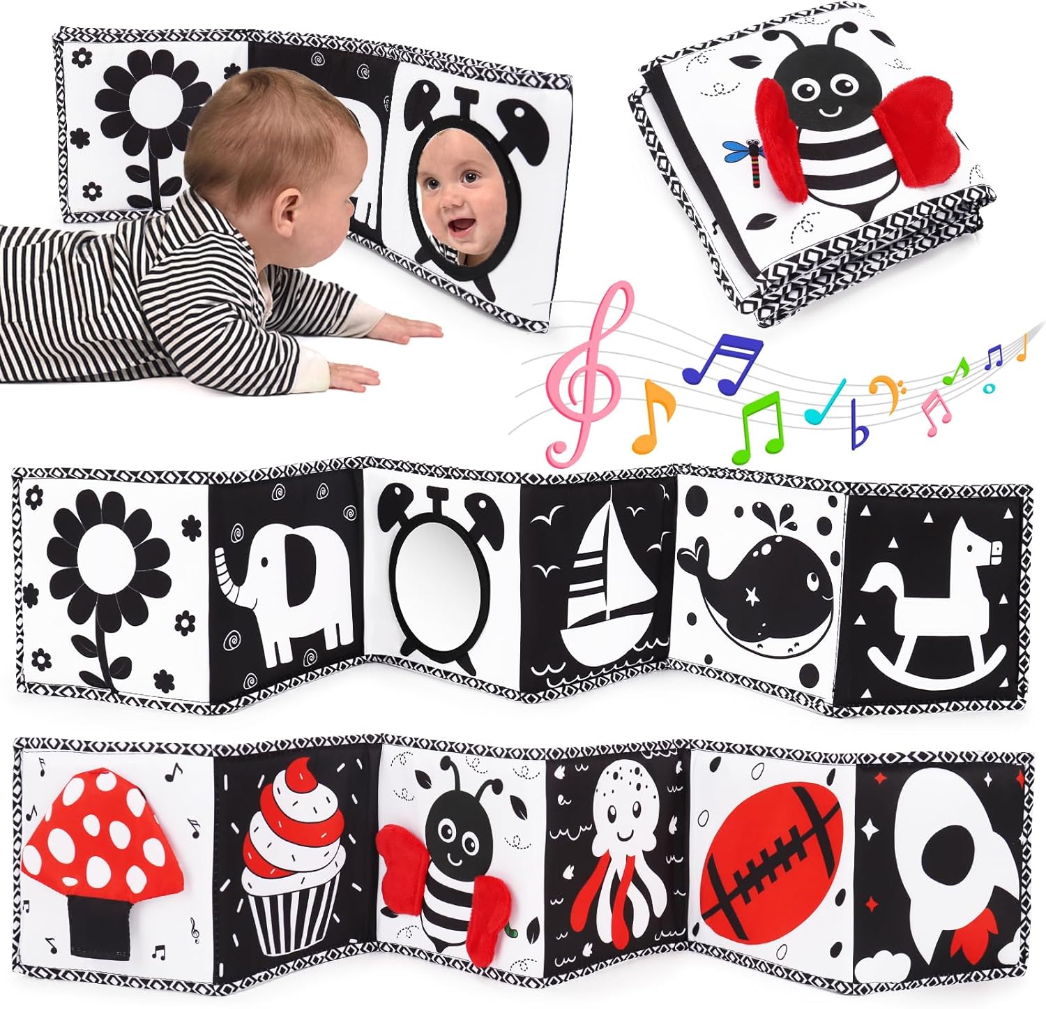 High Contrast Baby Sensory Books - Brain Boosting!