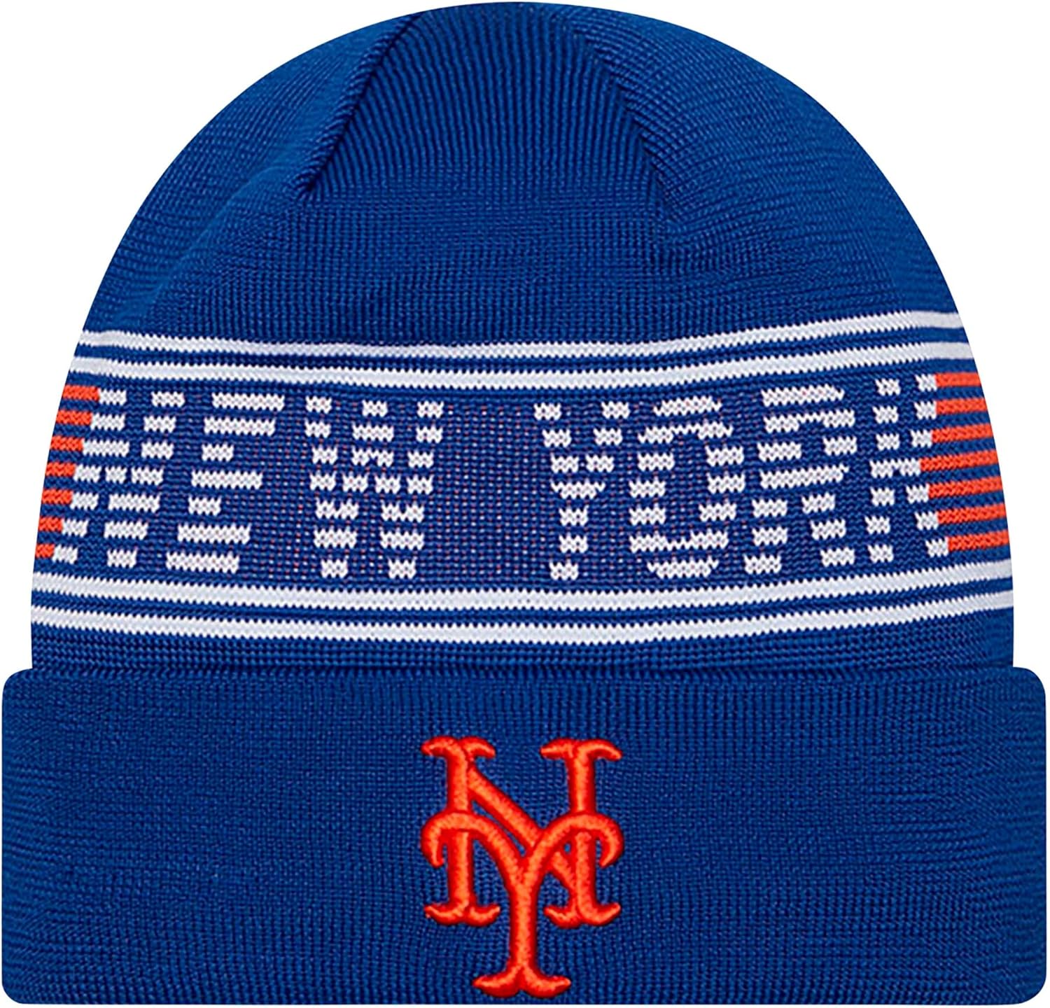 New York Mets Cuffed Beanie Cold Weather Knit Hat for Fans