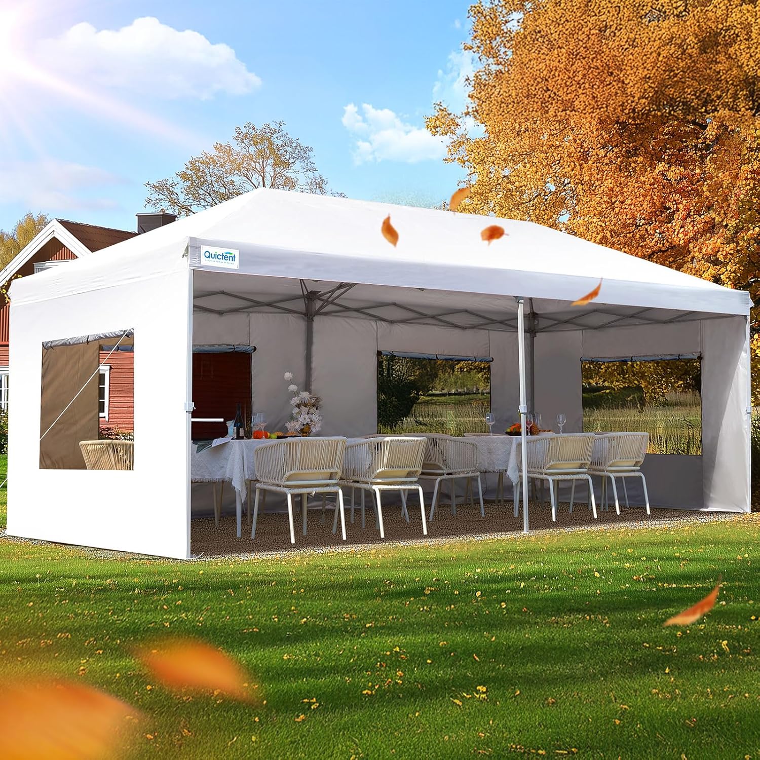 10x20 FT Pop up Canopy Tent with Sidewalls for Outdoor Events