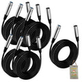 XLR Microphone Cables 20FT 6-Pack - Balanced ShieldedPRO X Series