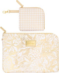 Padded Tech Sleeve with Small Zip Pouch - Stylish 13 in Laptop Case