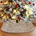 Natural Rattan Christmas Tree Collar 42 in - Rustic Wicker Base Cover