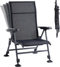 Folding Camping Chair with Adjustable High Back and Legs - Oversize