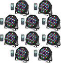 36 LED Par Lights RGB Par Can Stage Lights - Remote & DMX Control