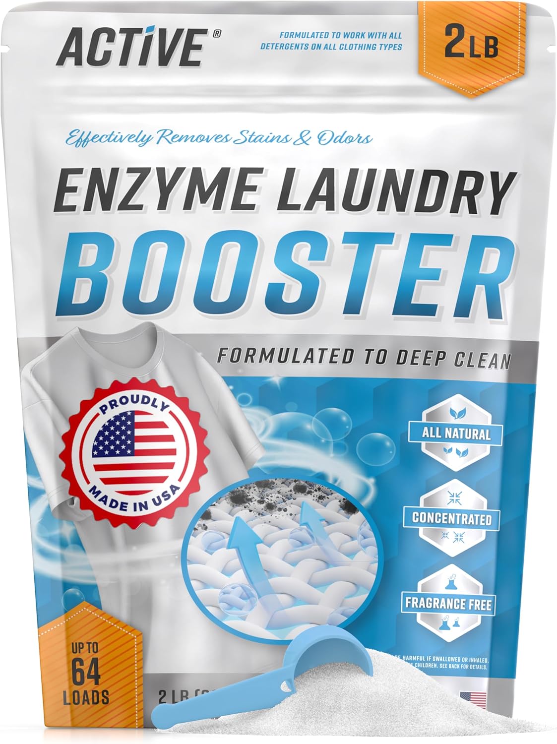 Powerful Enzyme Laundry Booster - Stain & Odor Eliminator