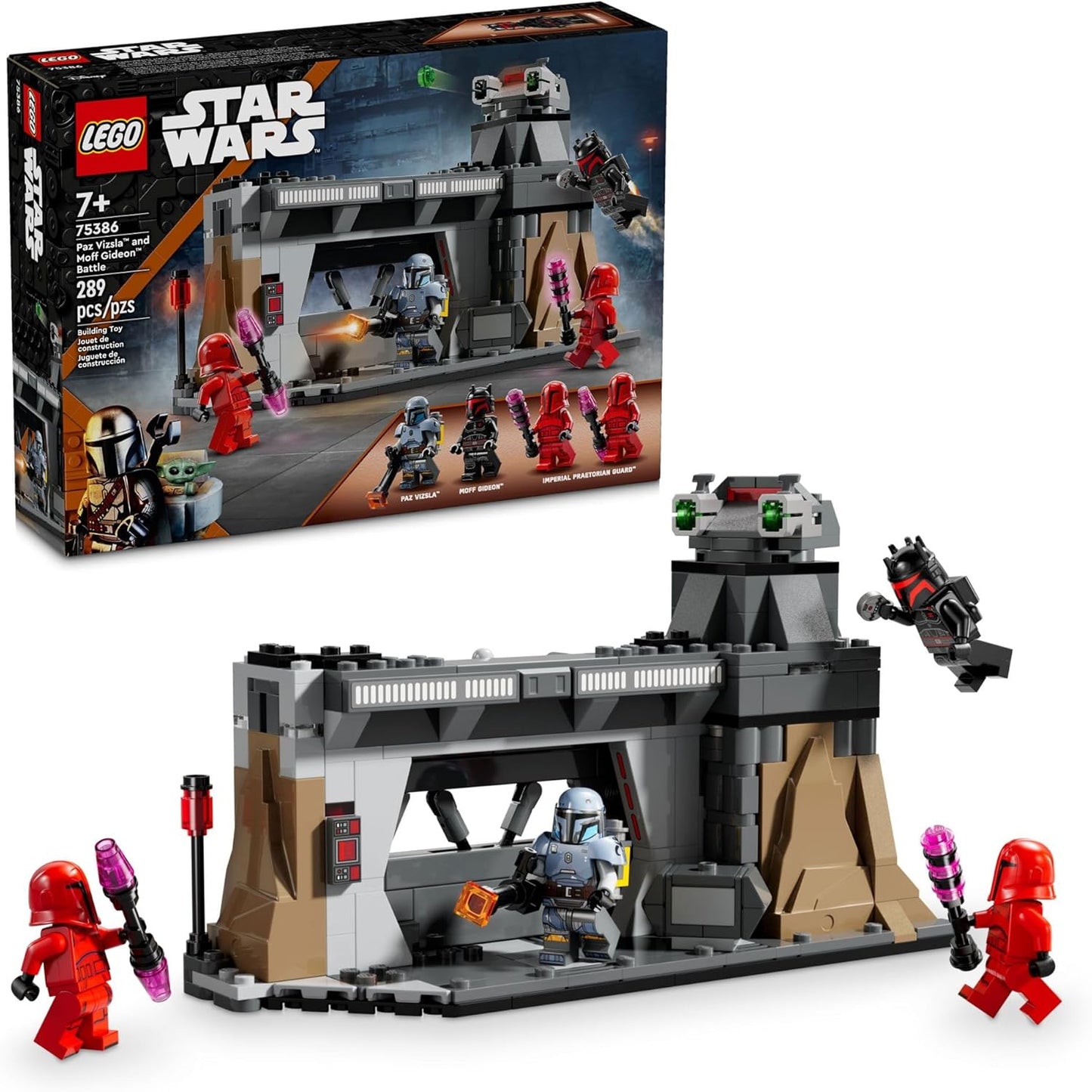 LEGO Star Wars The Mandalorian Paz Vizsla Moff Gideon Battle Set