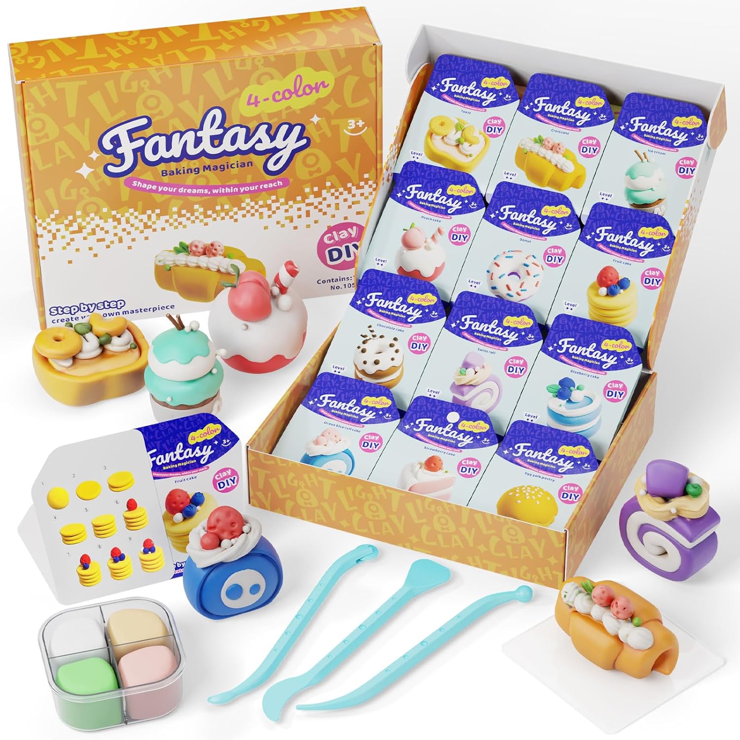 Air Dry Modeling Clay for Kids - Creative Craft Kit for Ages 3