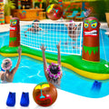 Large Inflatable Luau Tiki Volleyball Pool Game Set - Big Party Fun