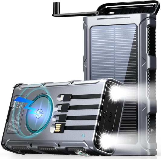 45800mAh Solar Power Bank: Fast Charging, Multi-Device Support