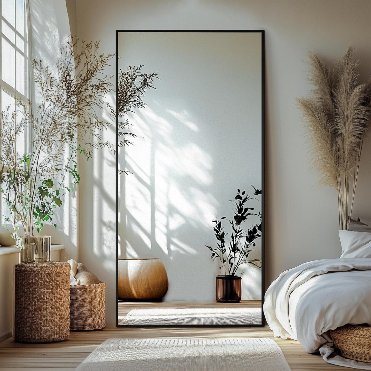 Delma Full Length Standing Mirror for Bedroom and Living Room