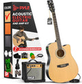 Pyle Cutaway Acoustic Electric Guitar and Amp Kit - Full Size 41 in