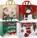 Extra Large Christmas Gift Bags 36 Pack - Reusable Holiday Totes