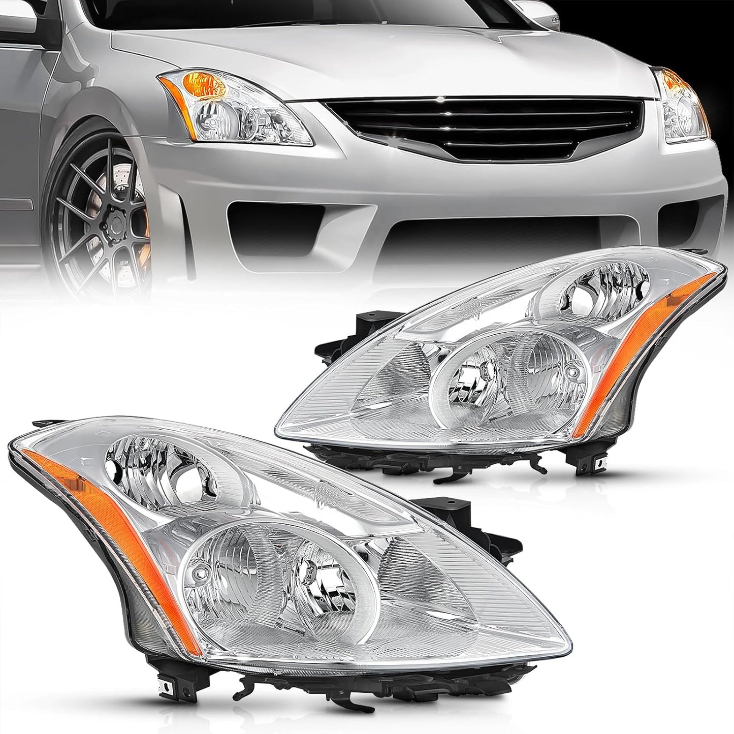 Nilight Headlight Assembly for 2010-2012 Nissan Altima