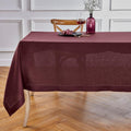 Solino Home Linen Square Tablecloth 52 x 52 in - Classic Hemstitch