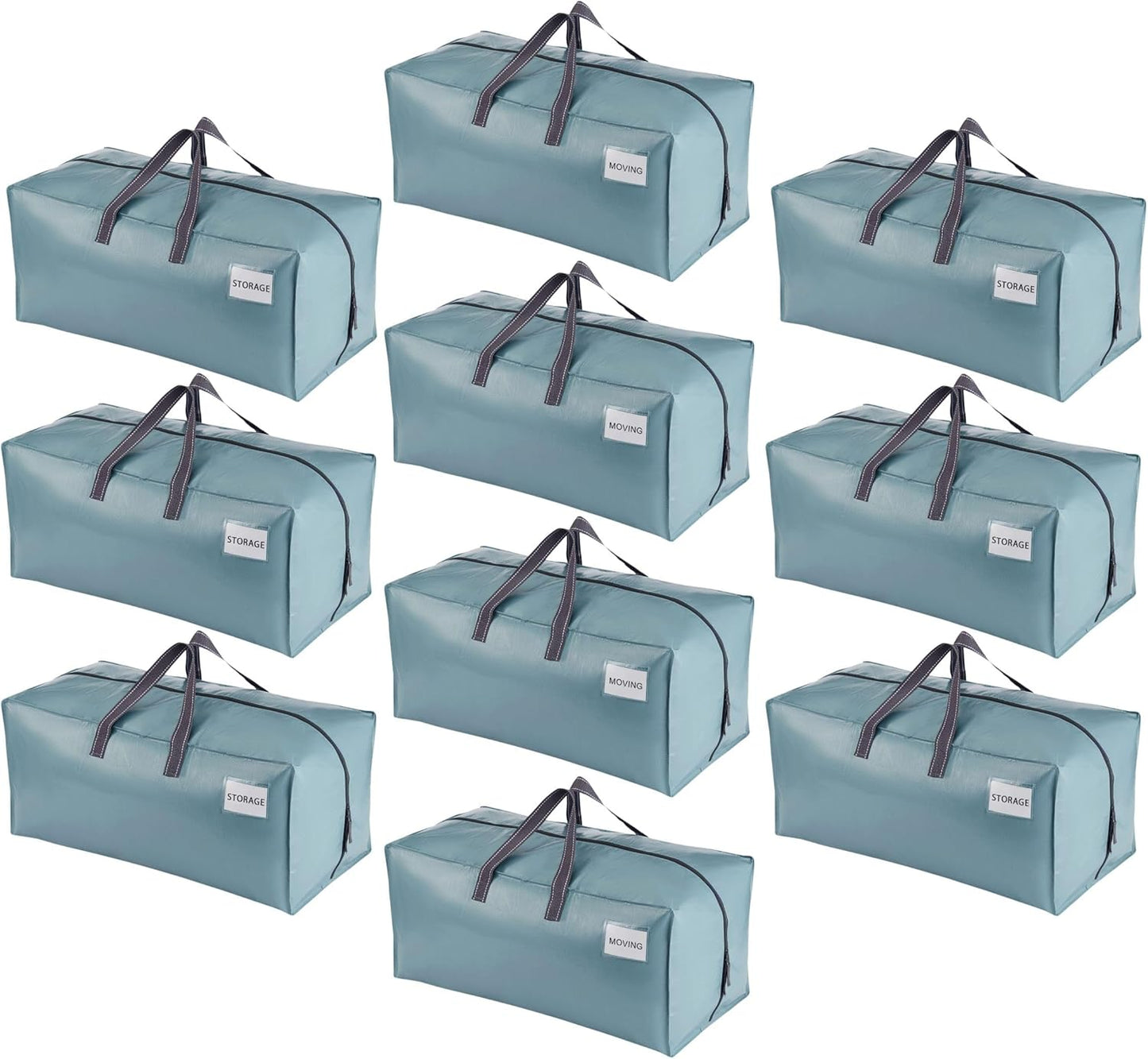 10 Pack Moving Bags with Backpack Straps - VENO