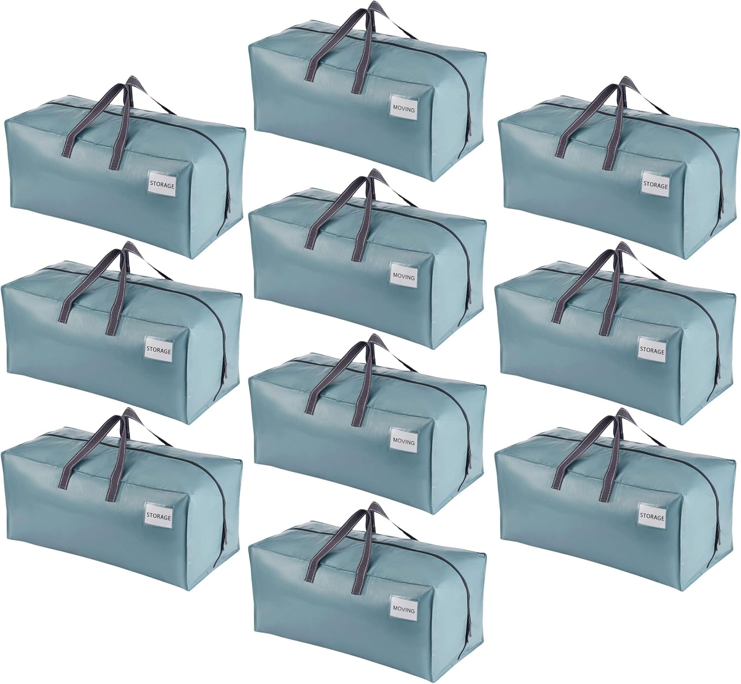 10 Pack Moving Bags with Backpack Straps - VENO
