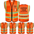 BeautyWill Custom Safety Vest Class 2 High Visibility - Custom Logo