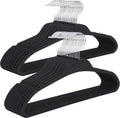Rubber Coated Hangers 30 Pack - Slim Non-Slip Closet Hangers