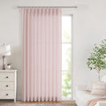 Soft Pink Pinch Pleated Semi Sheer Curtains for Elegant Spaces