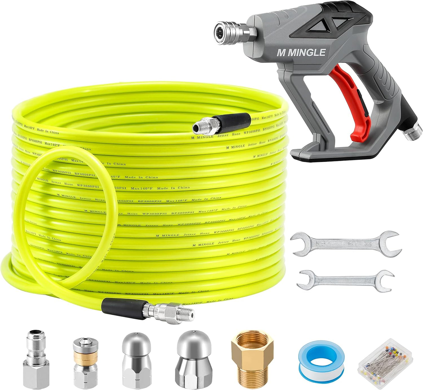 M MINGLE Sewer Jetter Kit for Pressure Washer 150 FT Review