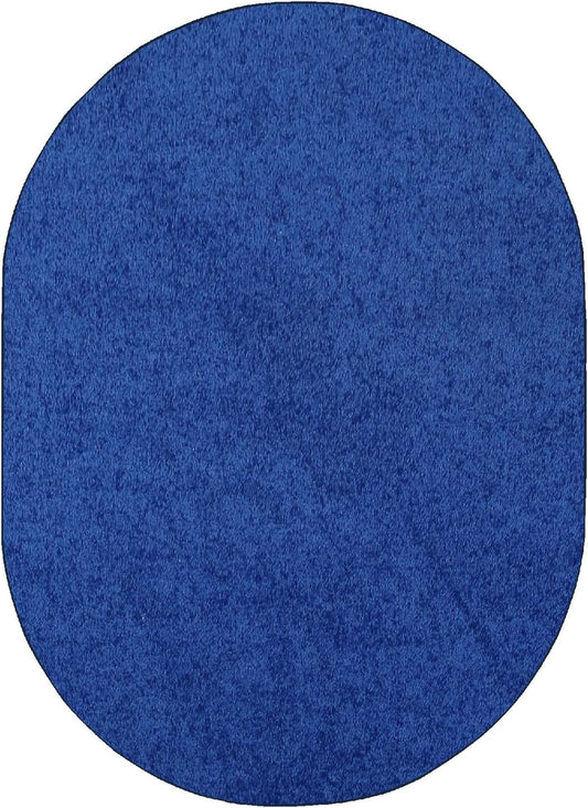 Neon Blue Pet Friendly Area Rug for Living Room and Bedroom