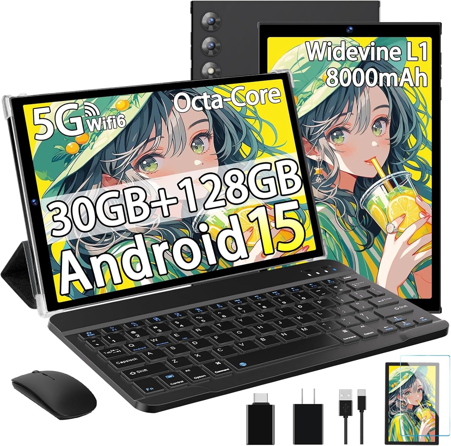 2025 Android 15 Tablet with 30GB RAM and 128GB Storage